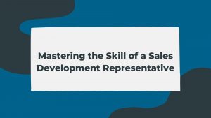 sales development representative