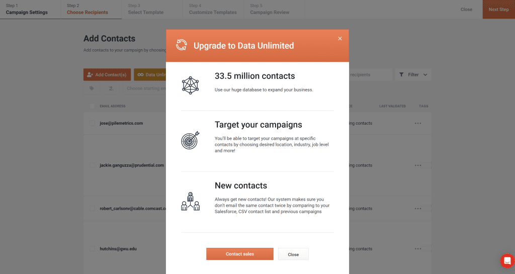 Email campaign editor